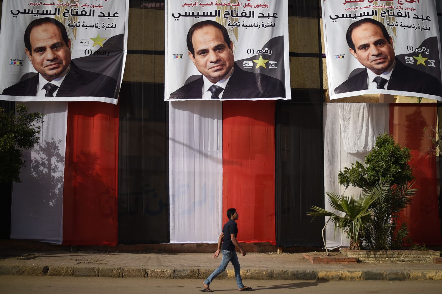 Manifesti elettorali di Al Sisi