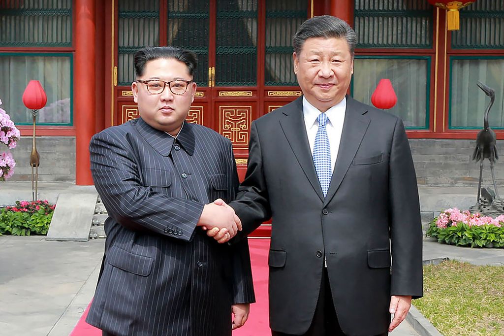 &nbsp;Kim Jong-un e Xi Jinping