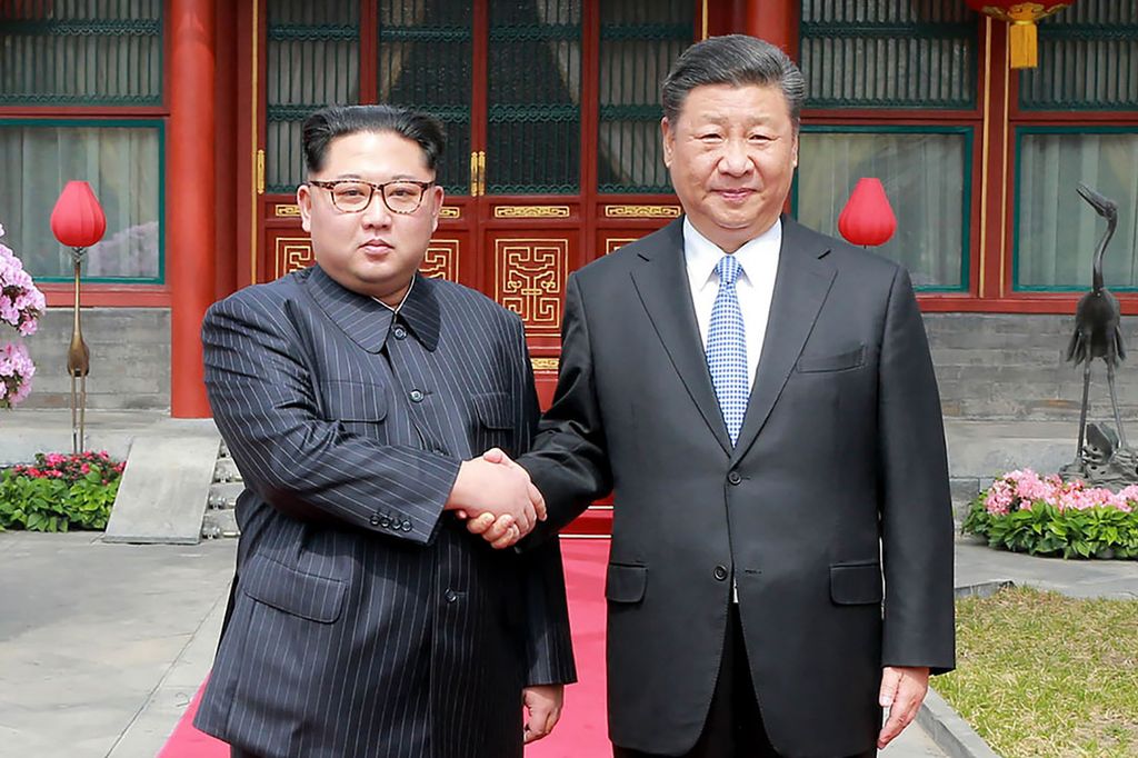 &nbsp;Kim Jong-un e Xi Jinping