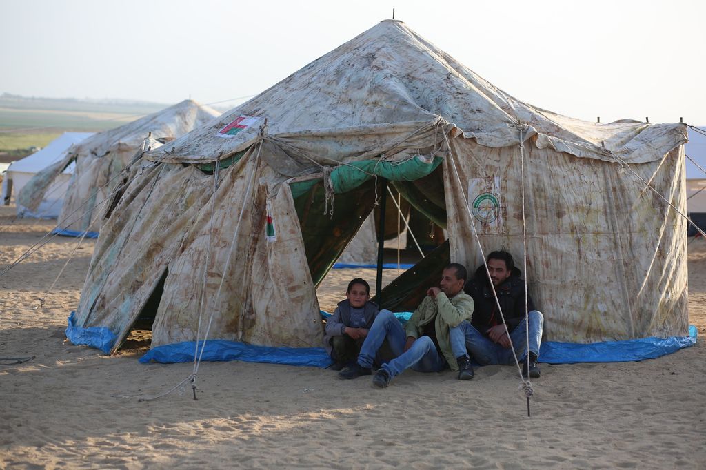 &nbsp; Striscia di Gaza, confine con Israele