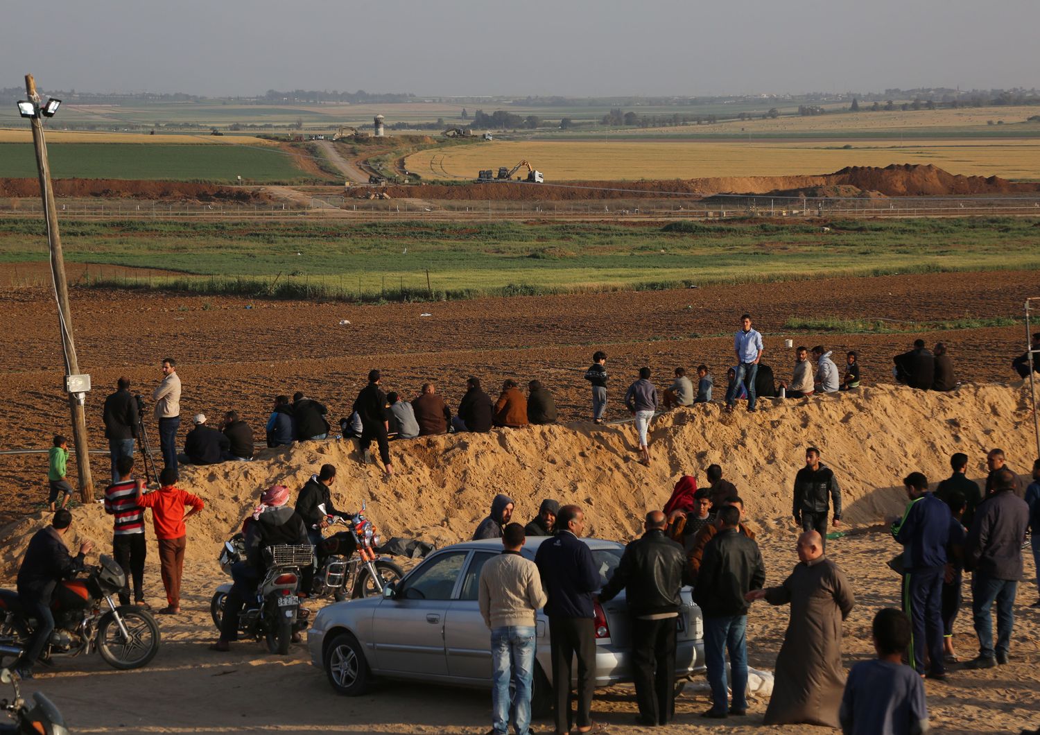 &nbsp;Striscia di Gaza, confine con Israele