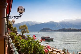 Vista del Lago di Como dalle terrazze del Grand Hotel Tremezzo