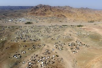 &nbsp;Un accampamento nel deserto del Gibuti