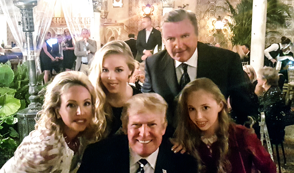 &nbsp;I Borbone con Donald Trump