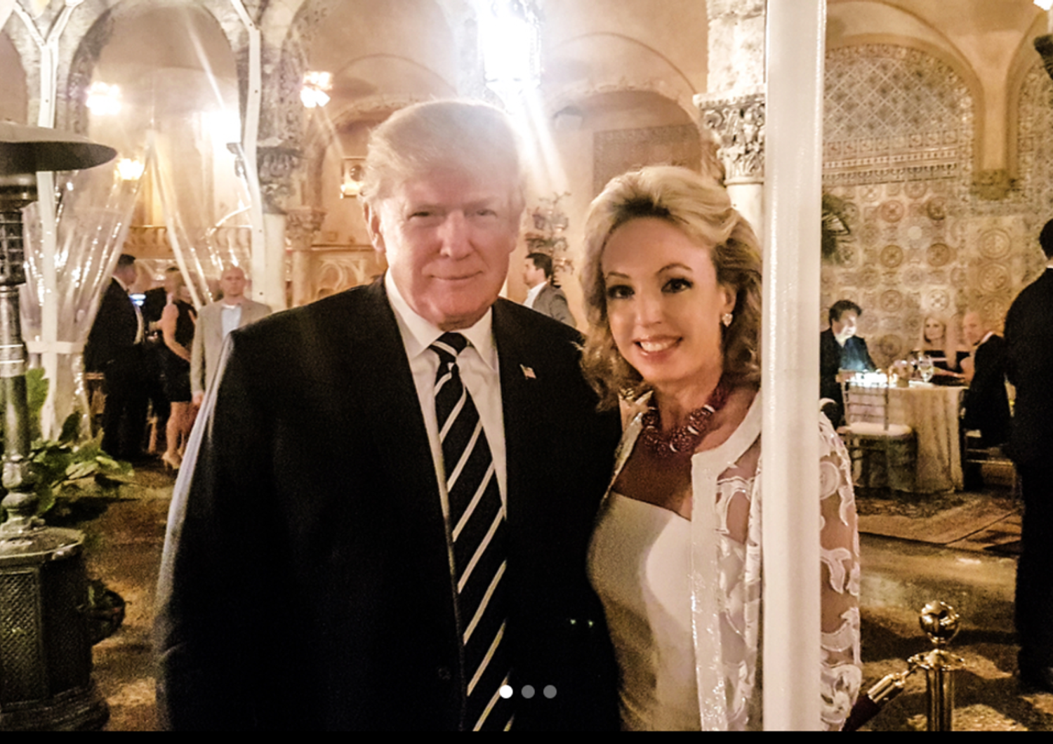 &nbsp;Camilla di Borbone con Donald Trump