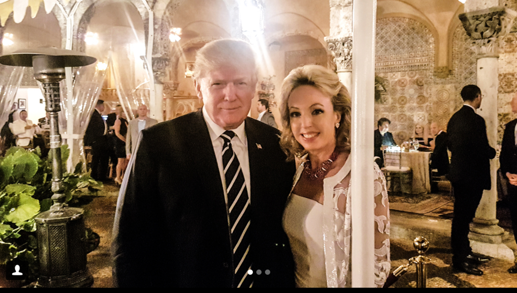&nbsp;Camilla di Borbone con Donald Trump
