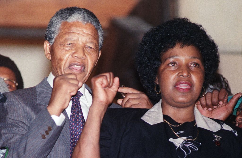 &nbsp;Nelson e Winnie Mandela&nbsp;