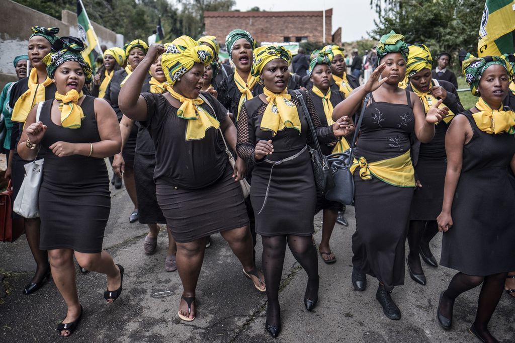 &nbsp;Una manifestazione di saluto a Winnie Madikizela&nbsp; Mandela, morta luned&igrave; scorso
