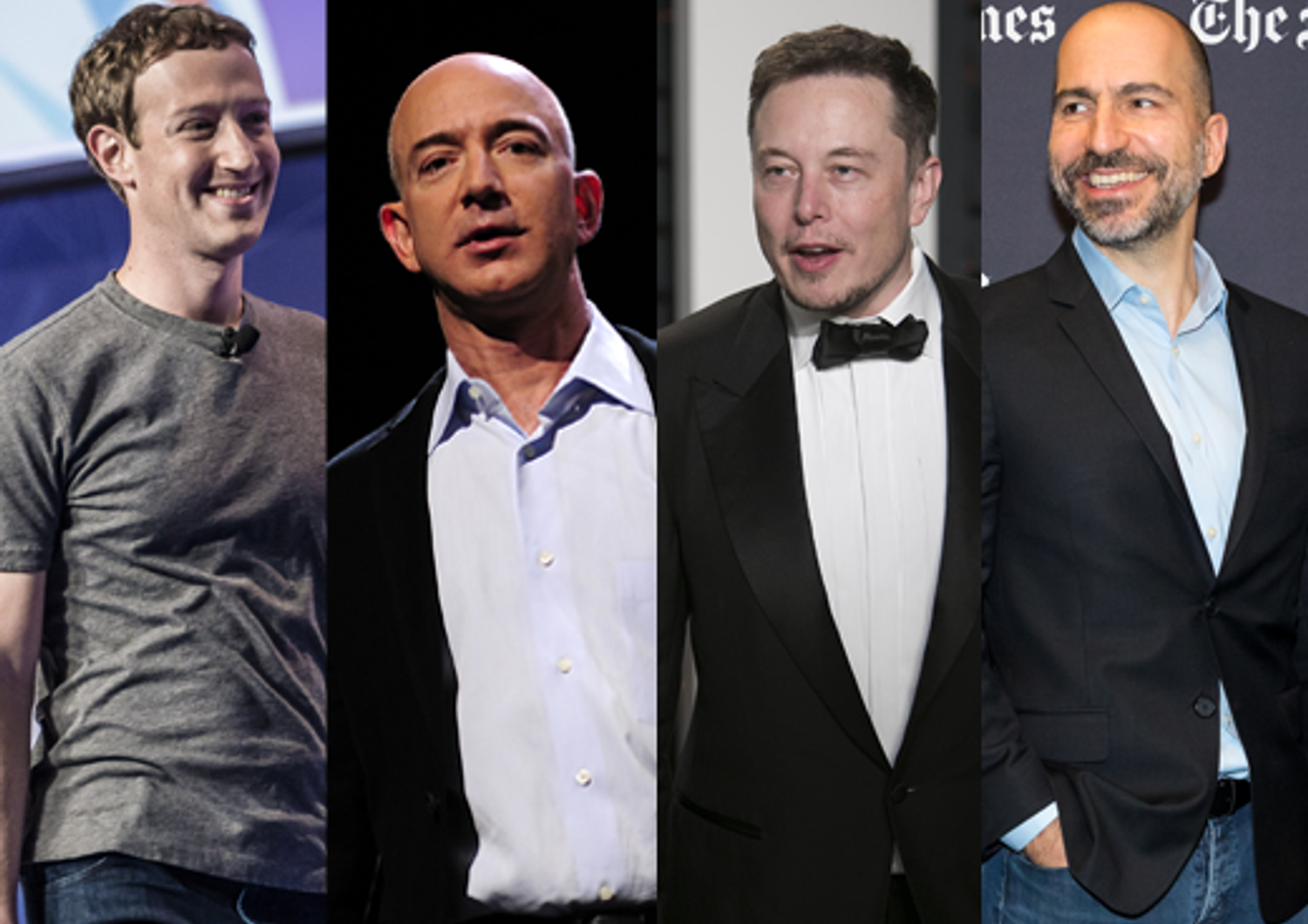 &nbsp; Zuckerberg, Bezos, Musk, Khusrowshah