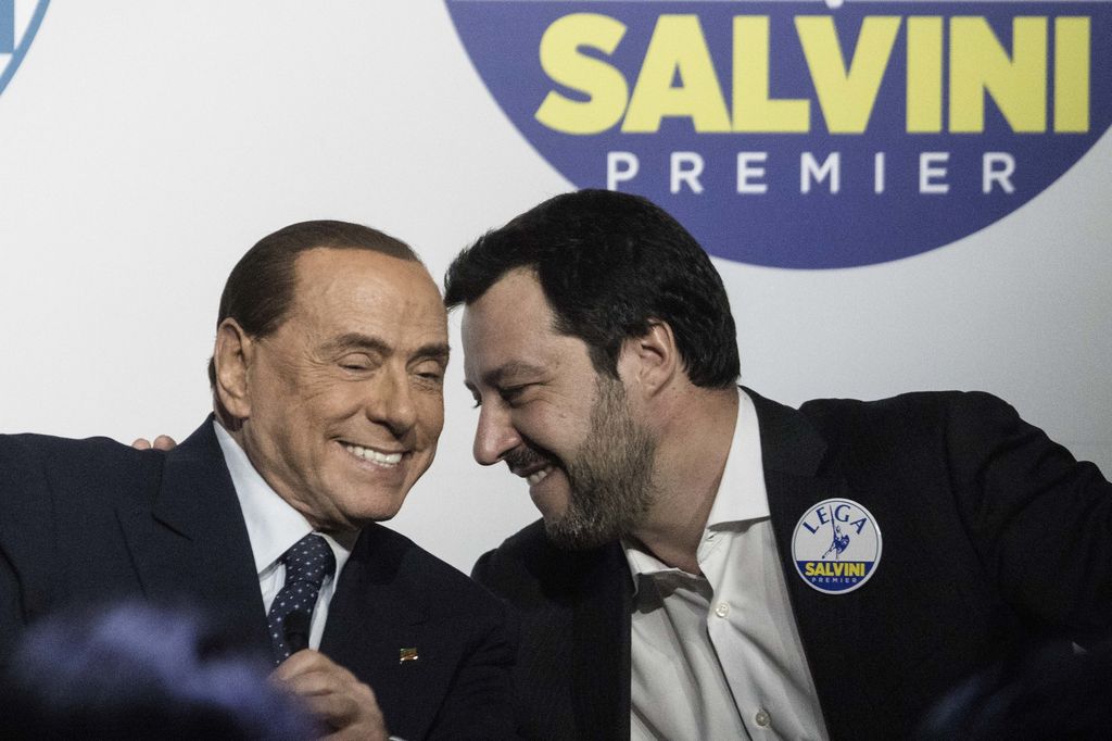 Matto Salvini e Silvio Berlusconi&nbsp;