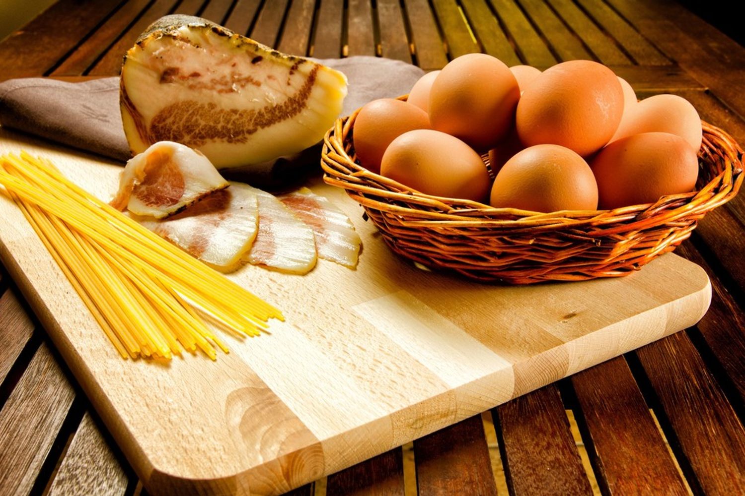 &nbsp;Gli ingredienti della Carbonara