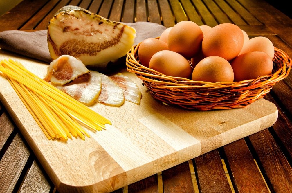 &nbsp;Gli ingredienti della Carbonara