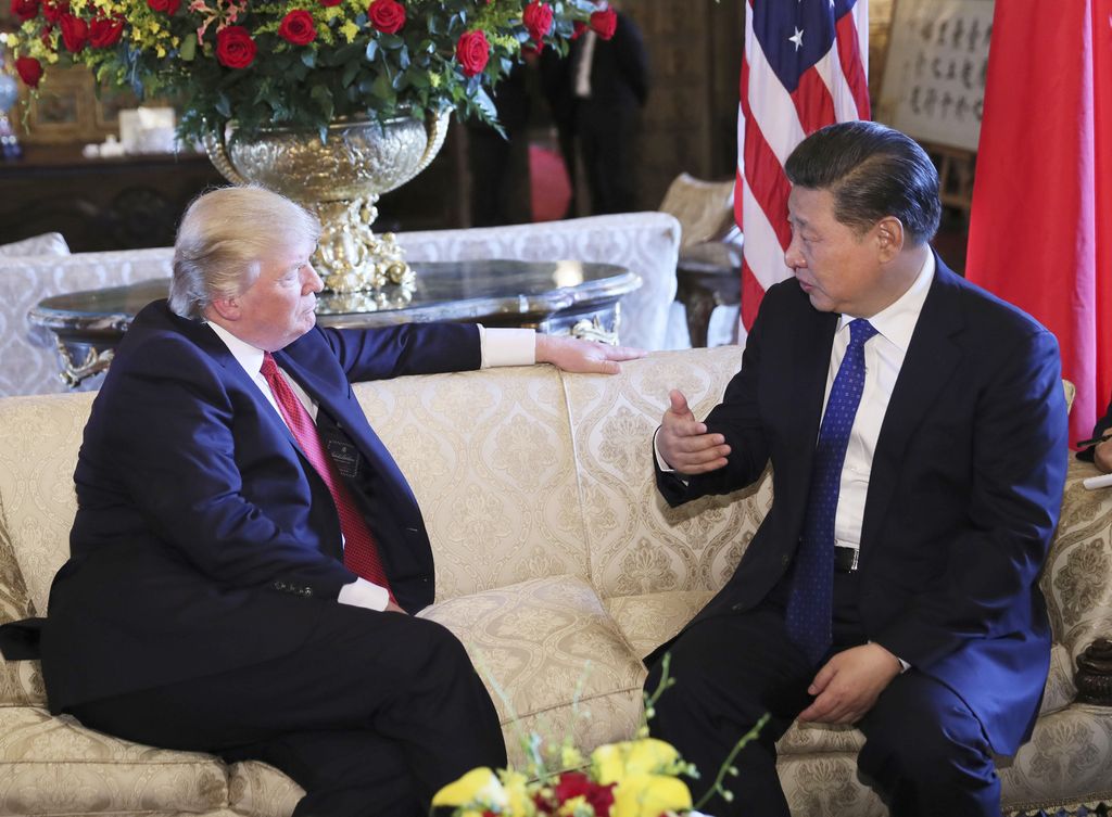 &nbsp;Donald Trump e Xi Jinping