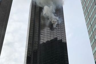 Incendio al 50mo piano della Trump Tower (Afp)&nbsp;