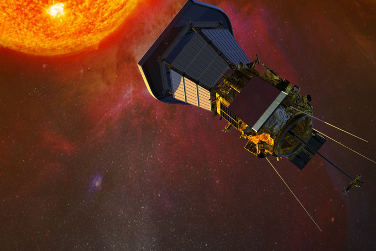 Rappresentazione artistica del Parker Solar Probe&nbsp;