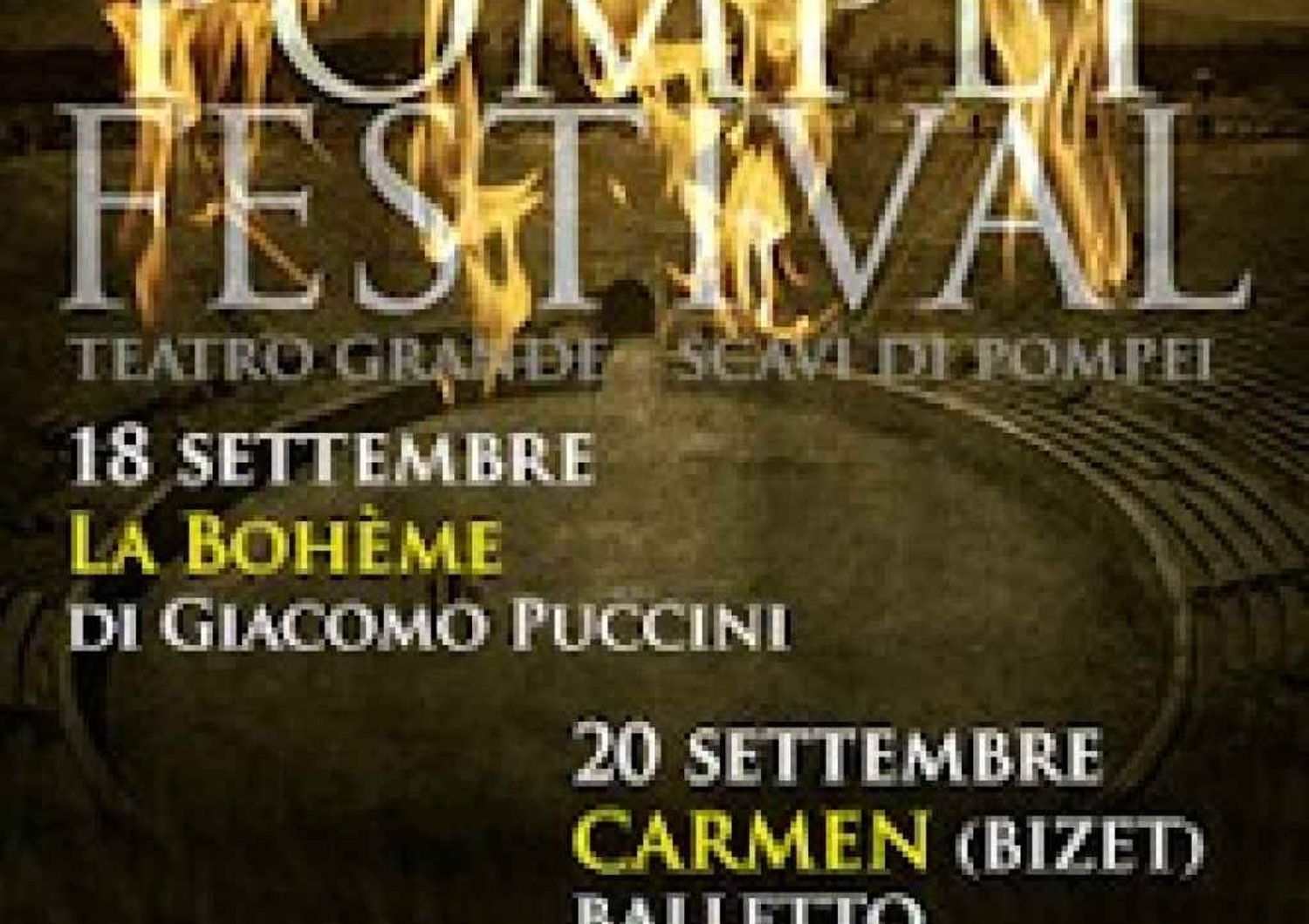 Pompei: nel sito 'Boheme' e 'Carmen' in attesa Bocelli e E. John