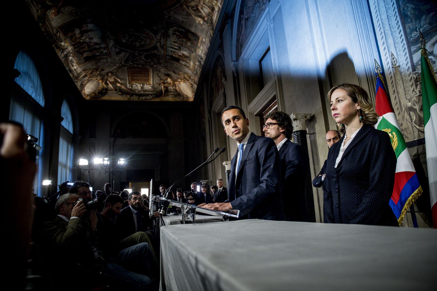 &nbsp;Luigi Di Maio al termine del secondo incontro per le consultazioni con Sergio Mattarella