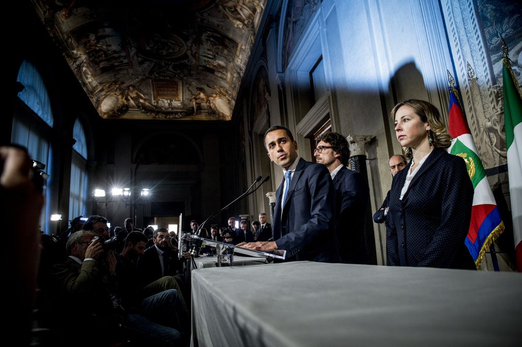 &nbsp;Luigi Di Maio al termine del secondo incontro per le consultazioni con Sergio Mattarella