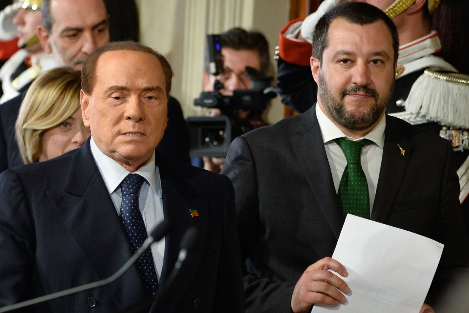 &nbsp;Berlusconi e Salvini al Quirinale