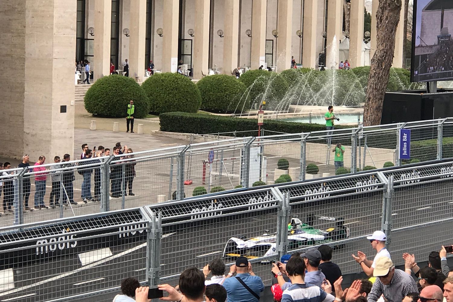 &nbsp;Un momento del Gran Premio di Formula E a Roma