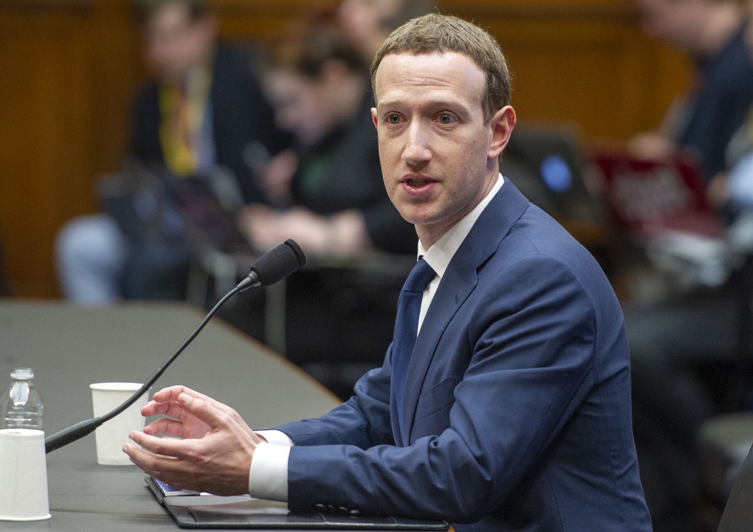 &nbsp;Mark Zuckerberg davanti al Congresso Usa