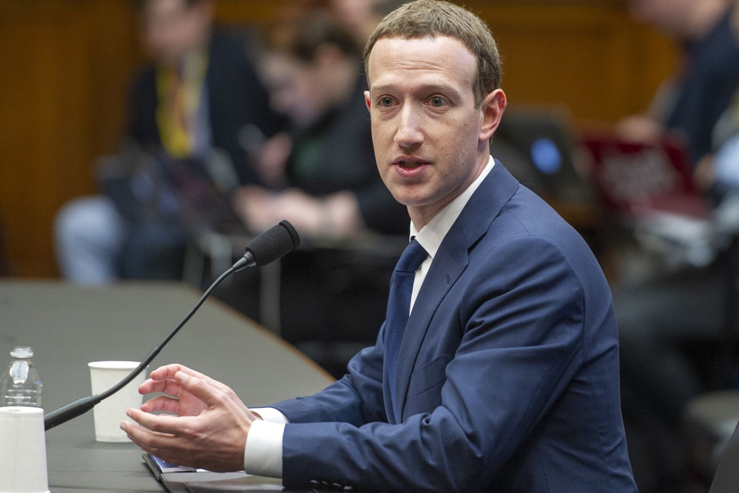 &nbsp;Mark Zuckerberg davanti al Congresso Usa