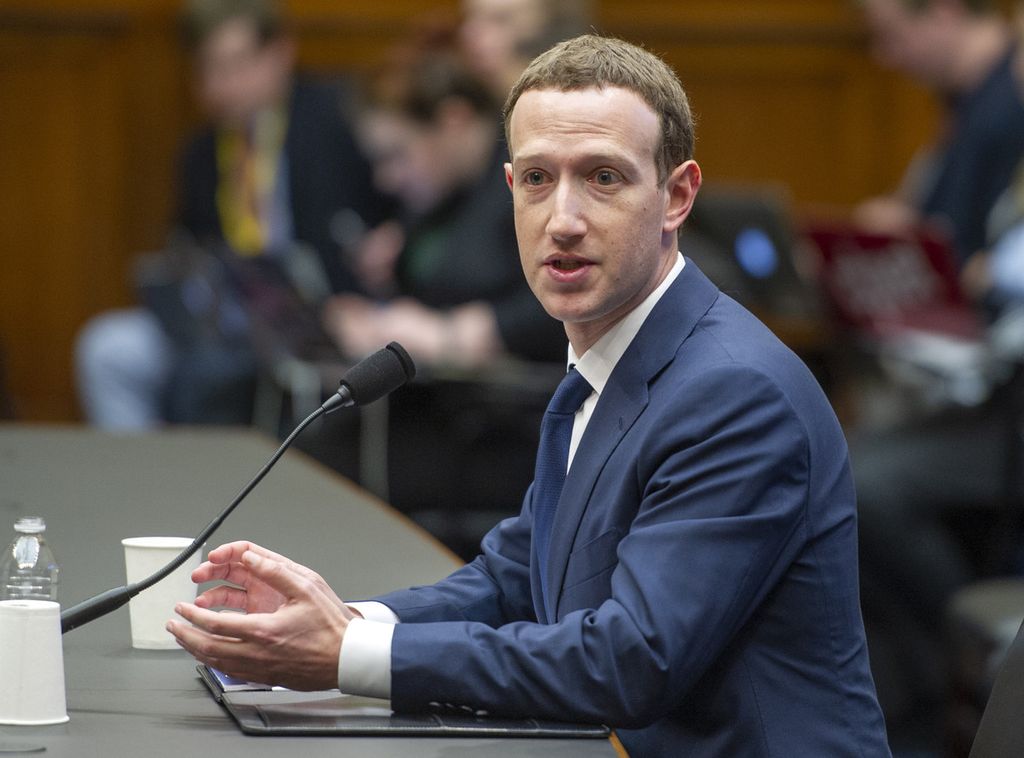 &nbsp;Mark Zuckerberg davanti al Congresso Usa