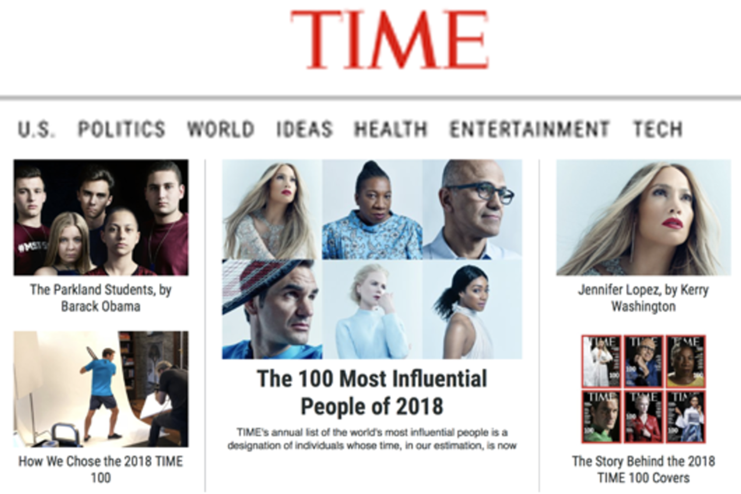 &nbsp;Le 100 persone pi&ugrave; influenti secondo Time