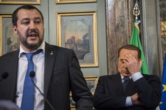 Salvini - Berlusconi (Agf)&nbsp;