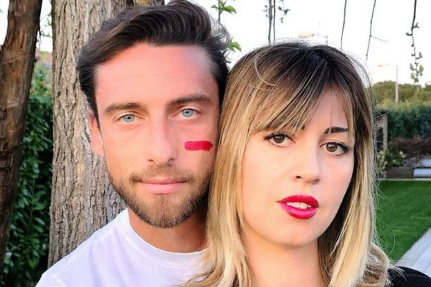 &nbsp;Claudio Marchisio con la moglie