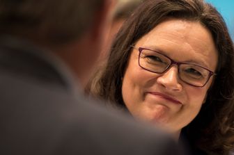 &nbsp;Andrea Nahles, segretario della Spd in Germania