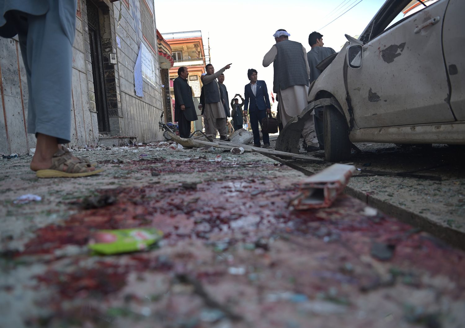 &nbsp;Kabul, Afghanistan, le scene dopo un attentato. Immagine di repertorio