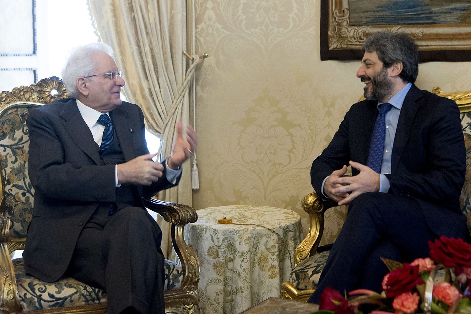 &nbsp;Sergio Mattarella e Roberto Fico