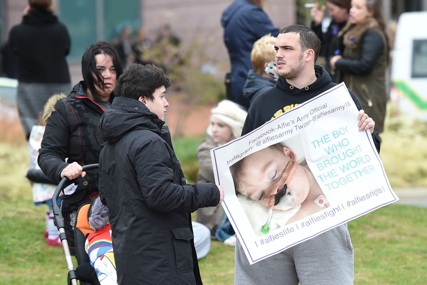 &nbsp;Una manifestazione in sostegno di Alfie Evans