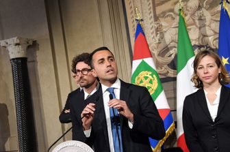&nbsp;Luigi di Maio con Danilo Toninelli e Giulia Grillo
