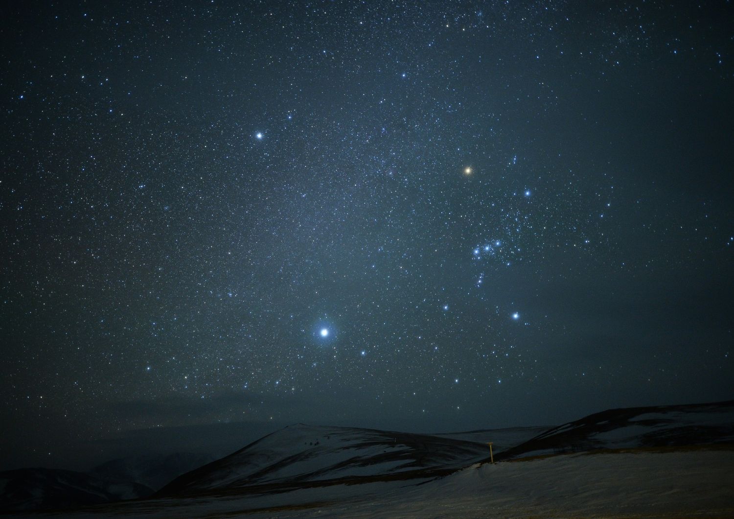 &nbsp;Una notte stellata sulle montagne dell'Altai