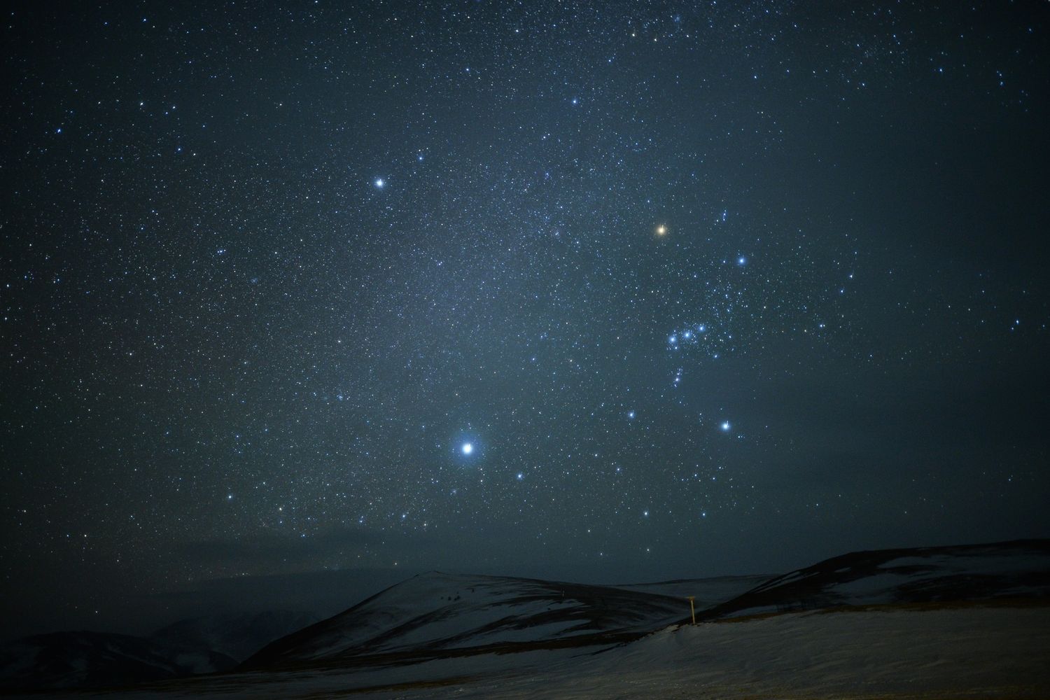 &nbsp;Una notte stellata sulle montagne dell'Altai