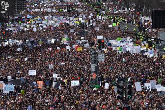 Washington, folla immensa si raduna in occasione della &ldquo;March for our lives&rdquo; contro l&rsquo;uso delle armi negli Stati Uniti, 24 marzo 2018.&nbsp;