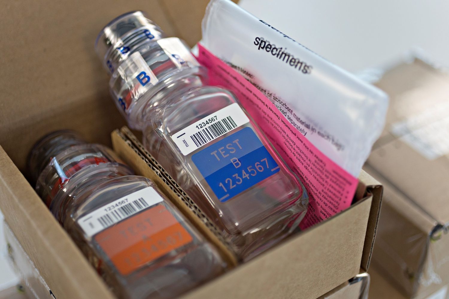 &nbsp;Un kit per il test antidoping usato alle Olimpiadi in Corea del Sud