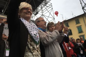 Annamaria Furlan, Carmelo Barbagallo e Susanna Camusso &nbsp;