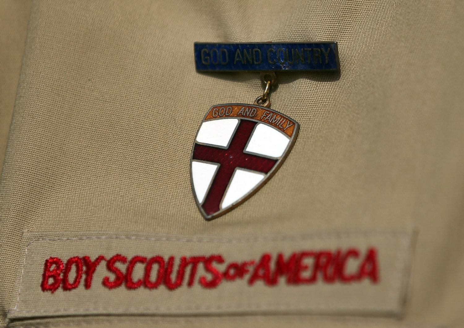 &nbsp;Il dettaglio di una uniforme dei Boyscout