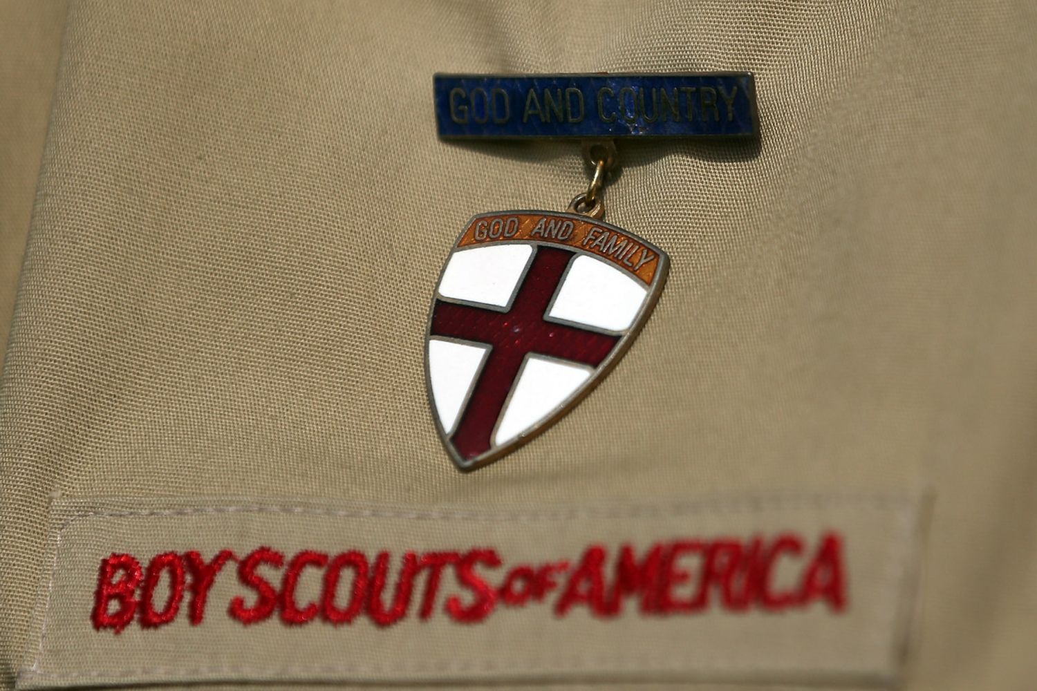 &nbsp;Il dettaglio di una uniforme dei Boyscout