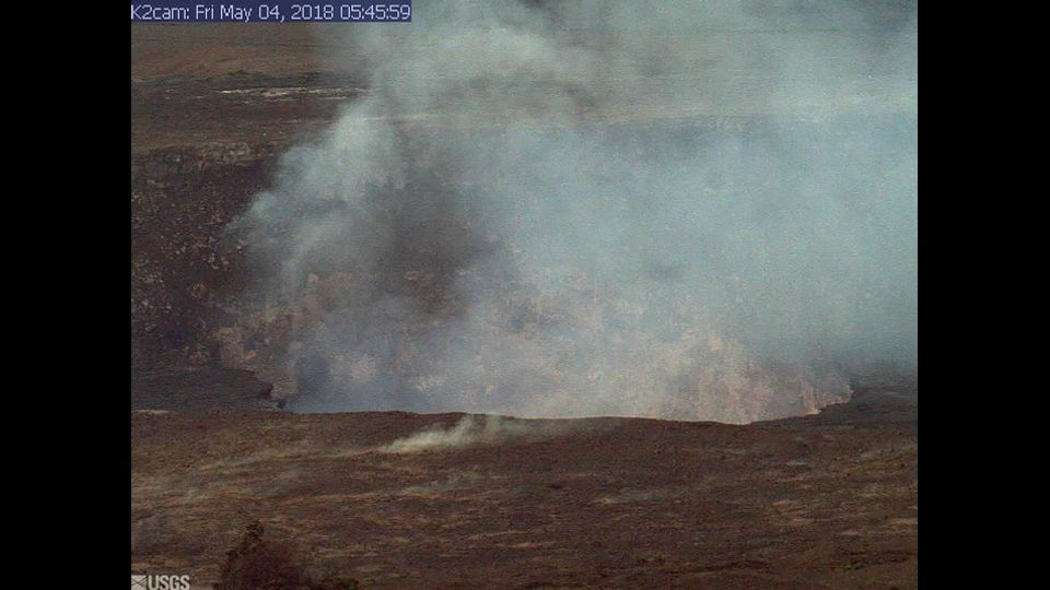 L'eruzione del vulcano Kilauea alle Hawaii (Afp)  &nbsp;