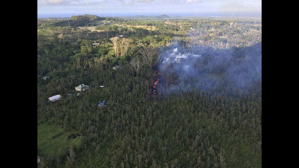 L'eruzione del vulcano Kilauea alle Hawaii (Afp)  &nbsp;