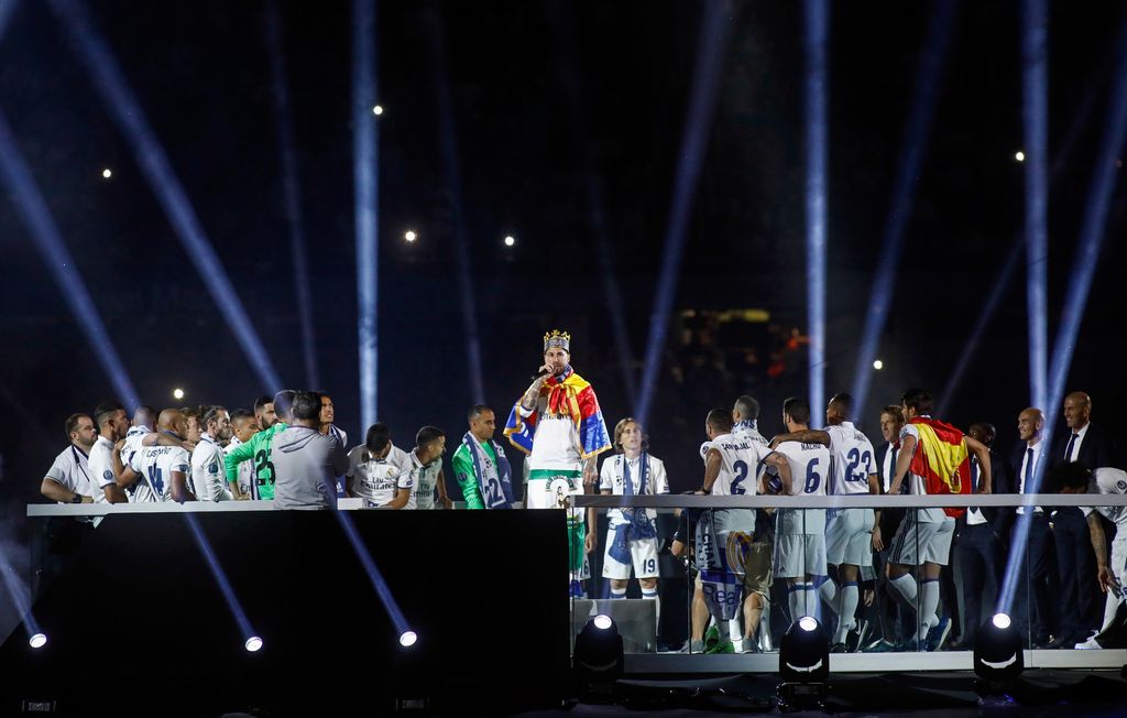 &nbsp;Cardiff, il Real Madrid festeggia dopo aver battuto la Juve