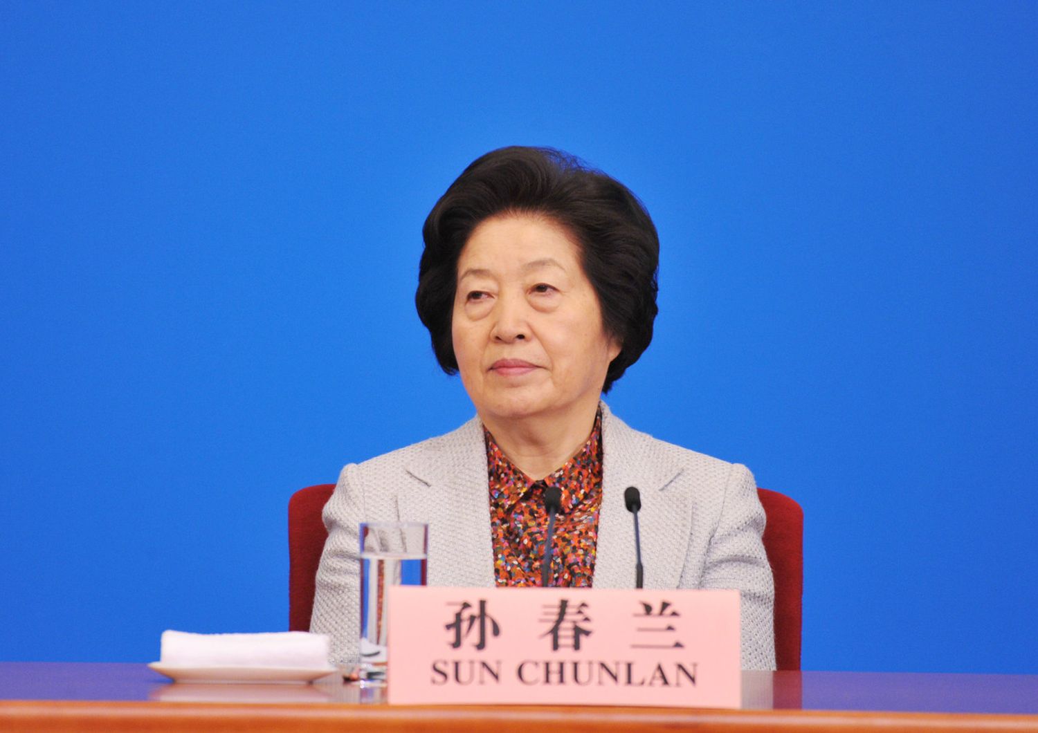 Si chiama&nbsp;Sun&nbsp;Chunlan l&#39;unica donna nel&nbsp;politburo&nbsp;del Partito comunista cinese