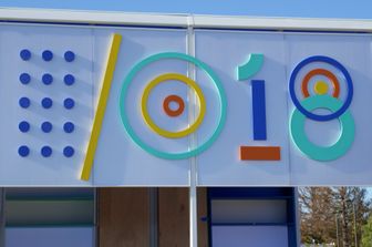 &nbsp;Il logo dell'I/O 2018 di Google