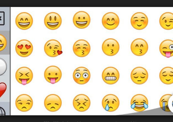 emoticon&nbsp;Instagram emoji a scorrimento