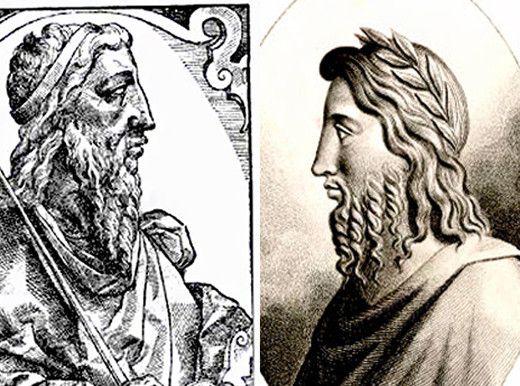 Due volti identici per un potere indivisibile: Tito Tazio - Romolo&nbsp;