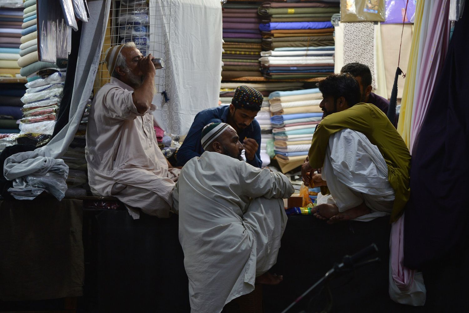 &nbsp;Commercianti di Lahore, in Pakistan